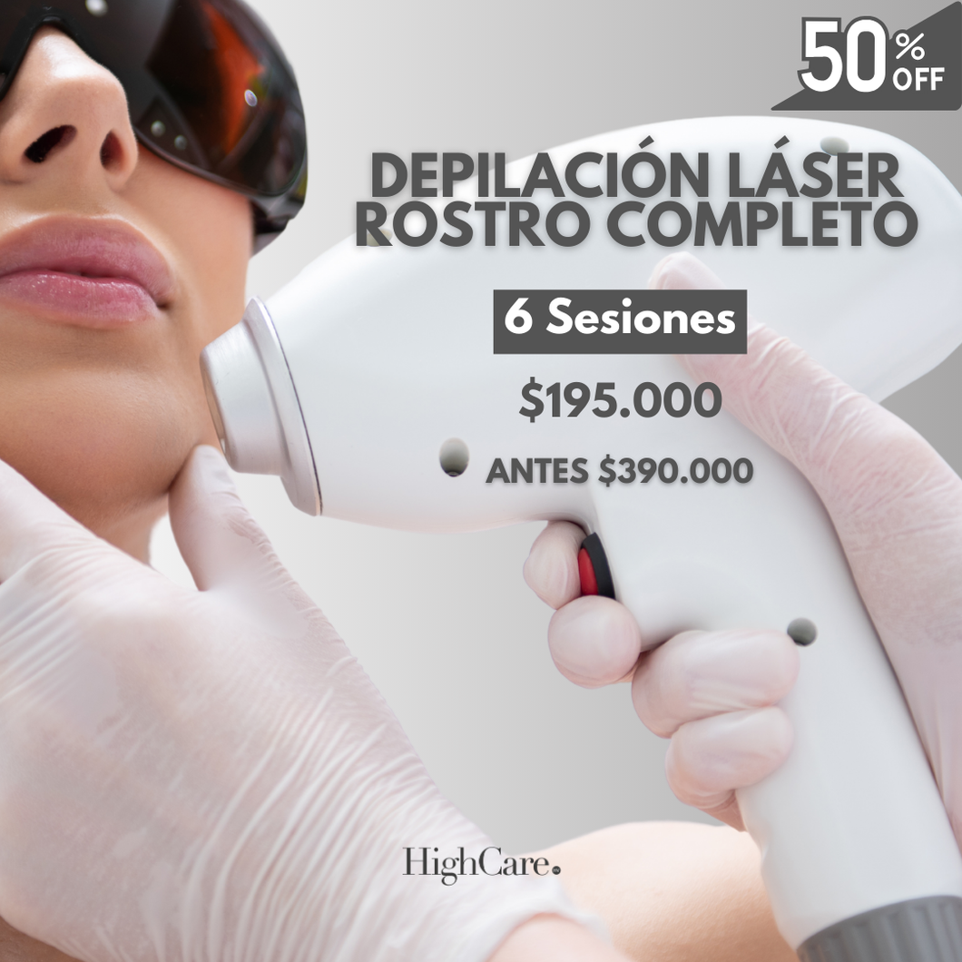 Depilación Láser Rostro Completo